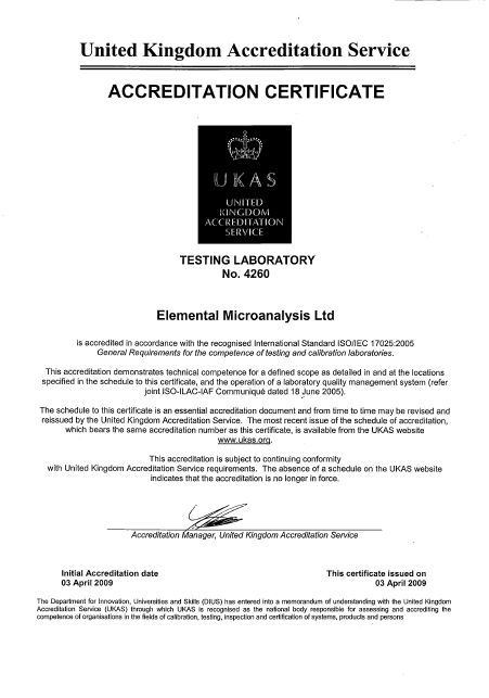 United Kingdom Accreditation Service